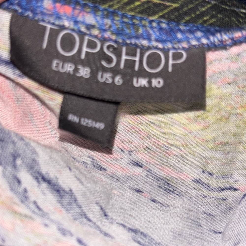 TopShop size 6 Printed Tank Bodycon Dress - Picture 4 of 5
